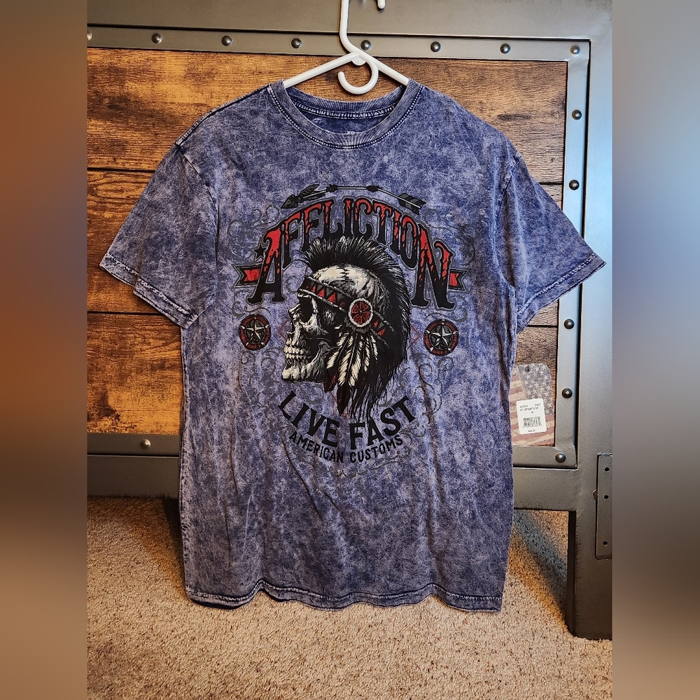 Mens Affliction Medium New Tshirt